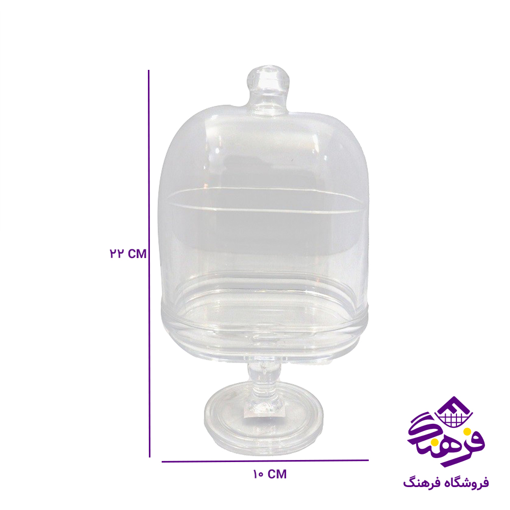 شکلات اکروليک بيضي بزرگ پايه دار (40دک)