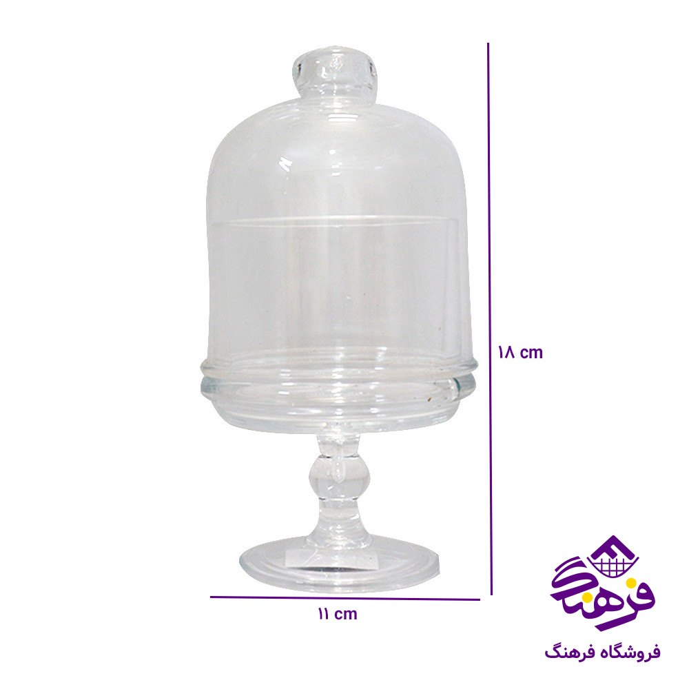ظرف عسل اکرولیک گرد کوچک پایه دار (72عددی)
