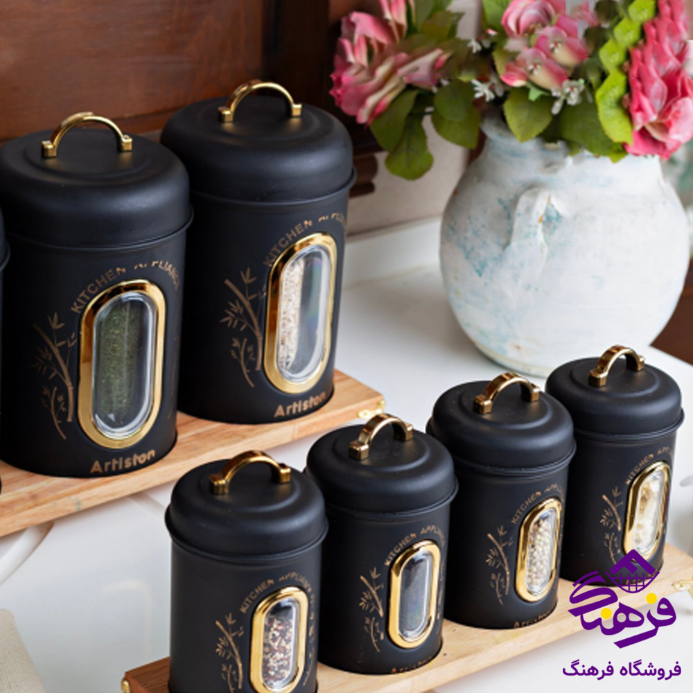پاسماوری ارتیستون 8پارچه ورونا مشکی 88108