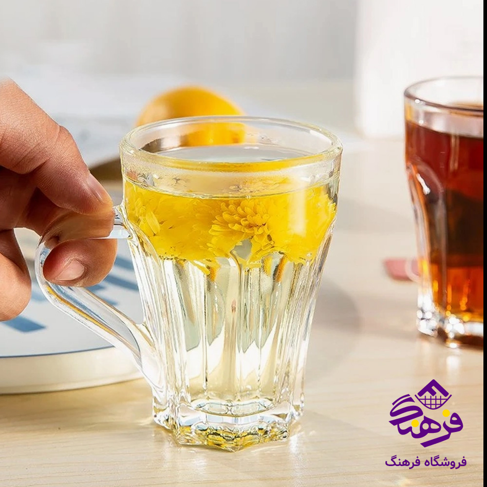 نیم لیوان ارنست دسته دار کادو کاوه (6دک)