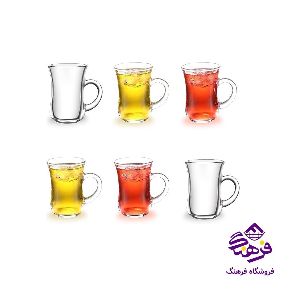 نيم ليوان گلجام دسته دار کادو کاوه (6دک)
