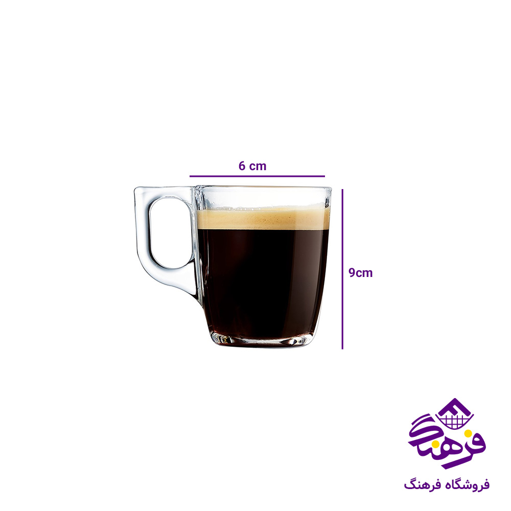 نیم لیوان نوبل دسته دار کادو کاوه 