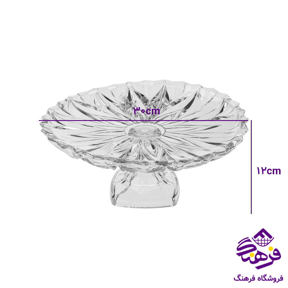 قاب شیرینی کایا پایه دار کادو نوری 4دک