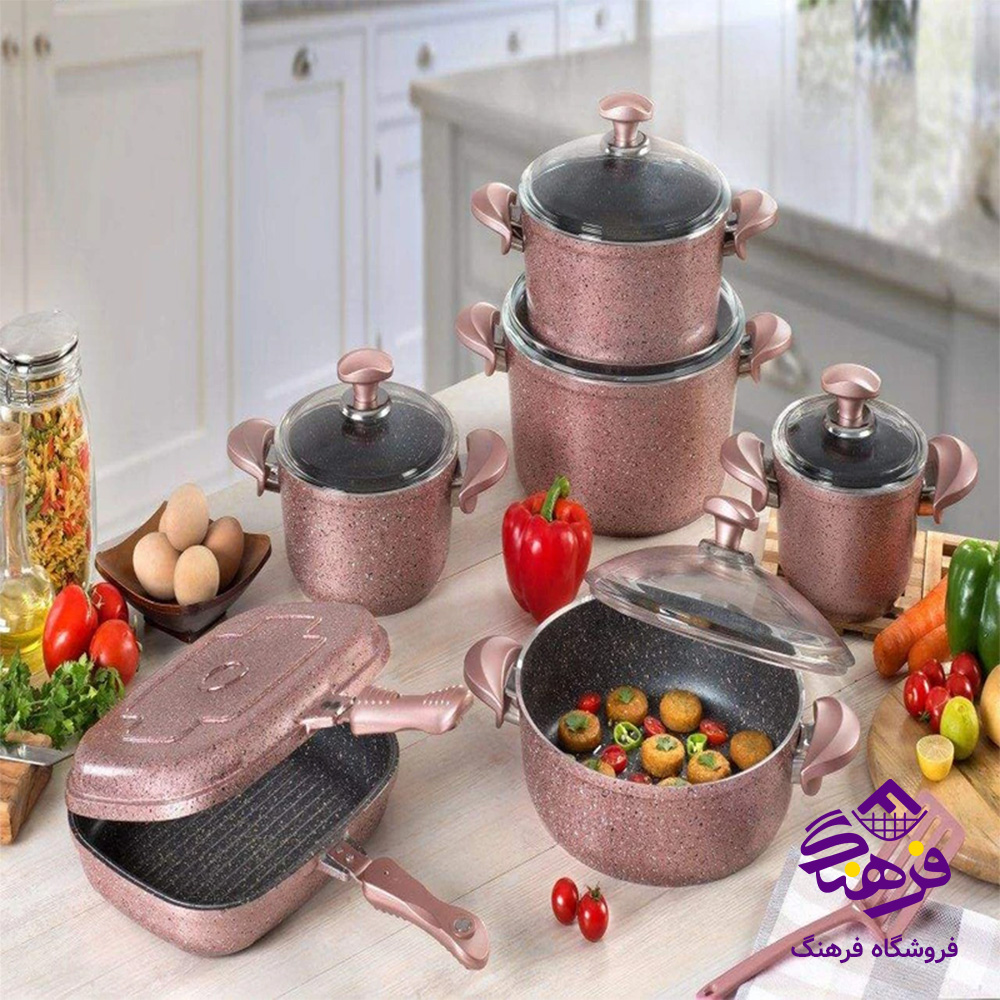 سرويس قابلمه ارتيستون 25پارچه مشکي 25810