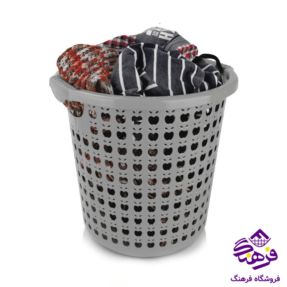 سبد رخت گرد سایز کوچک طرح مایا هوم کت