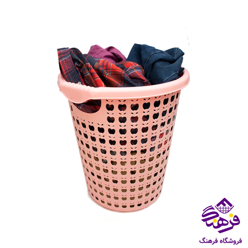 سبد رخت گرد سایز کوچک طرح مایا هوم کت