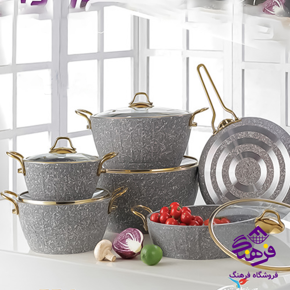 سرویس قابلمه 12پارچه گرانیت MRS 410 - 400