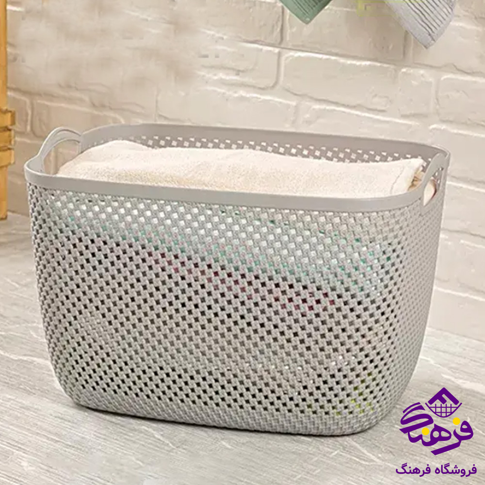 سبد رخت گرد سایز کوچک طرح مایا هوم کت