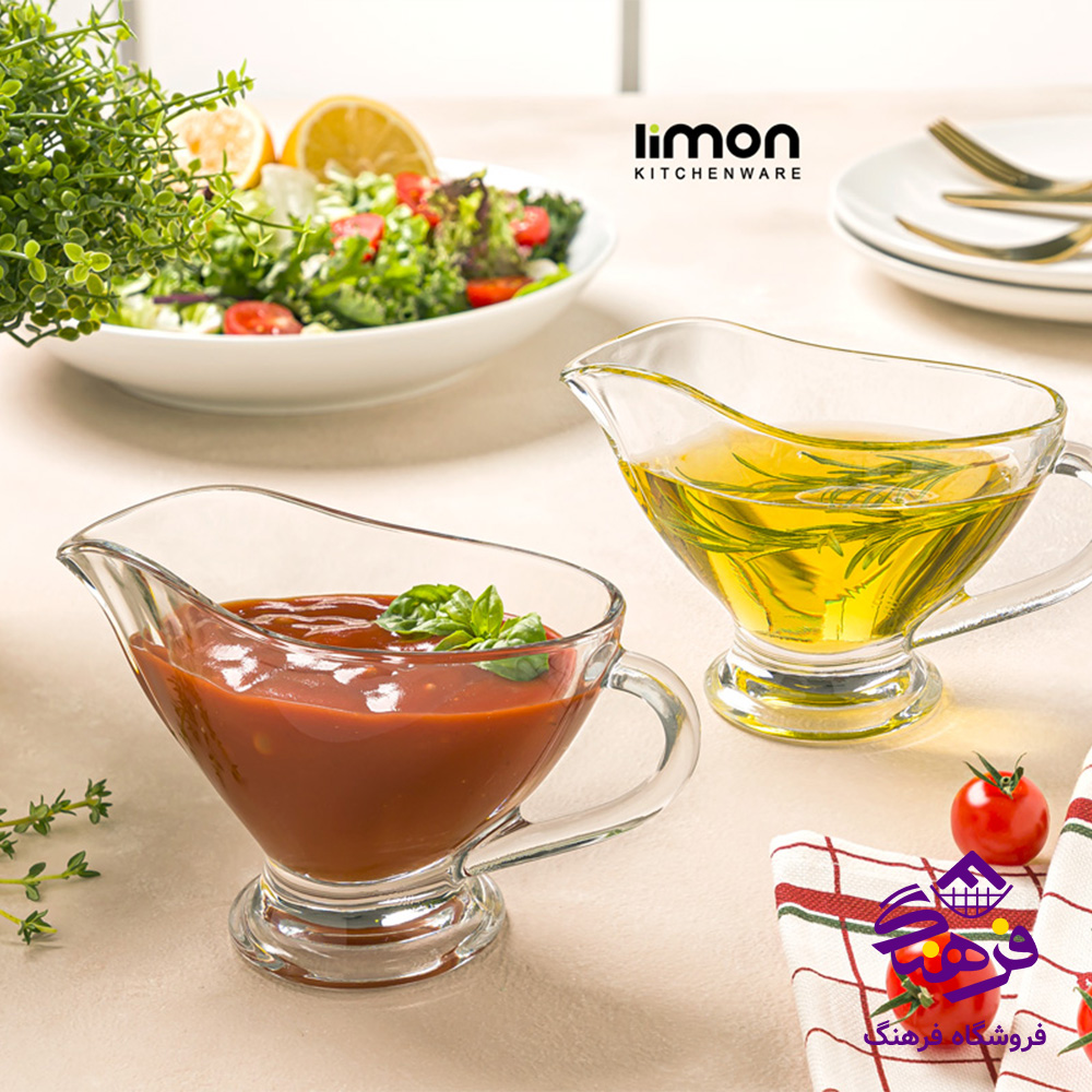سس خوری لیمون شیشه ای دسته دار