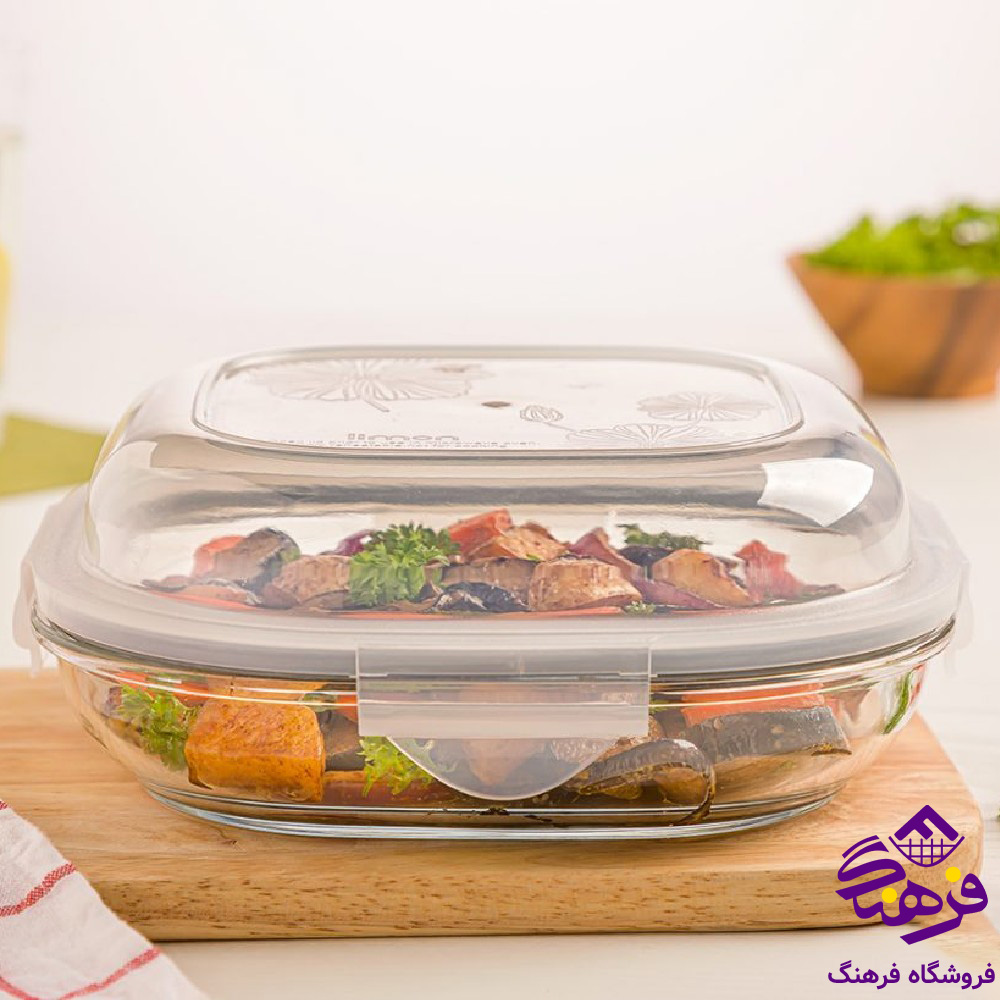 ظرف شيشه اي ليمون 1/25 دربدار