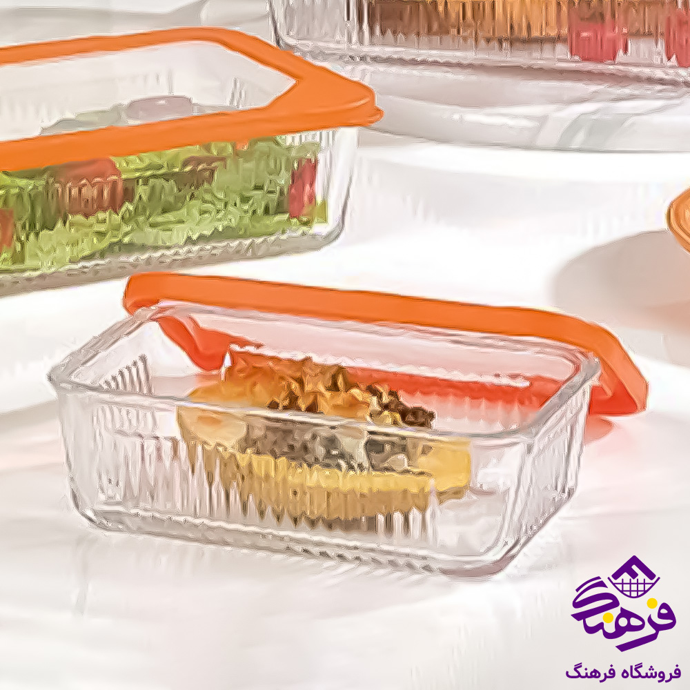 ظرف شيشه اي ليمون  1/1 دربدار