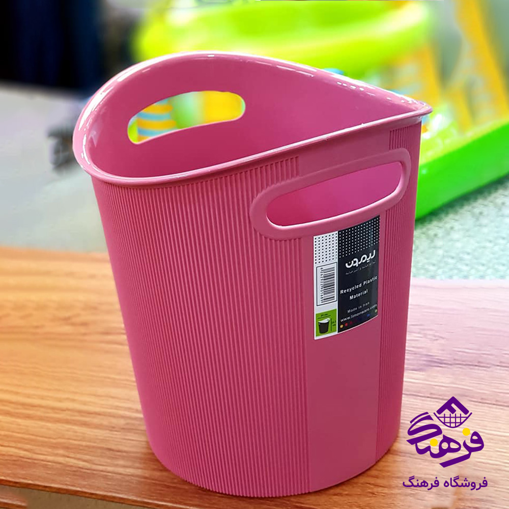 سطل کاغذ لیمون شیاردار بزرگ