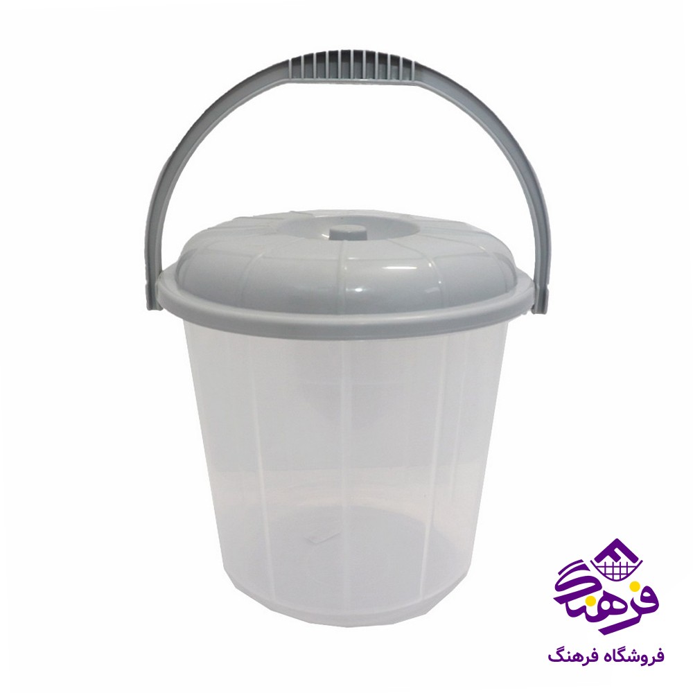 سطل ایده ال میهن درب شفاف 5لیتر