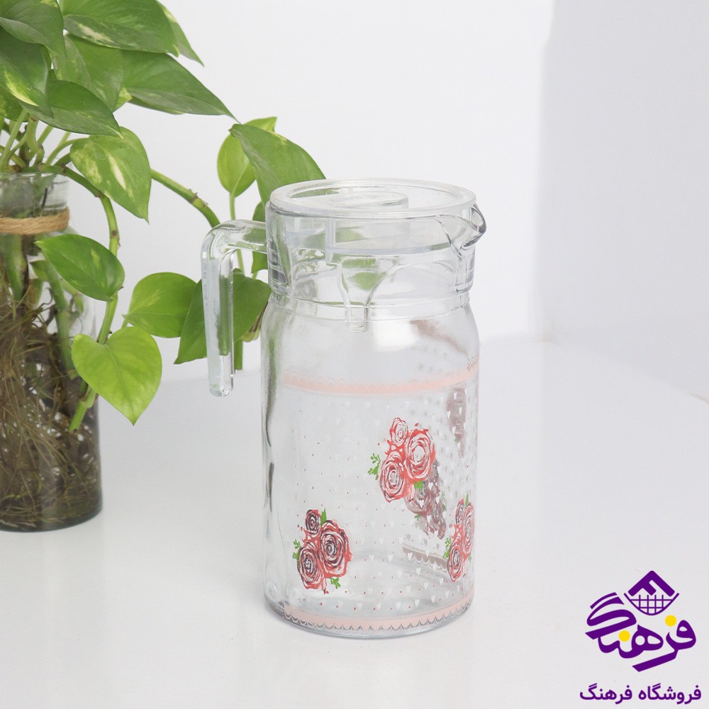 پارچ يخچالي رژينا دربدار چاپي فله کاوه 6دک