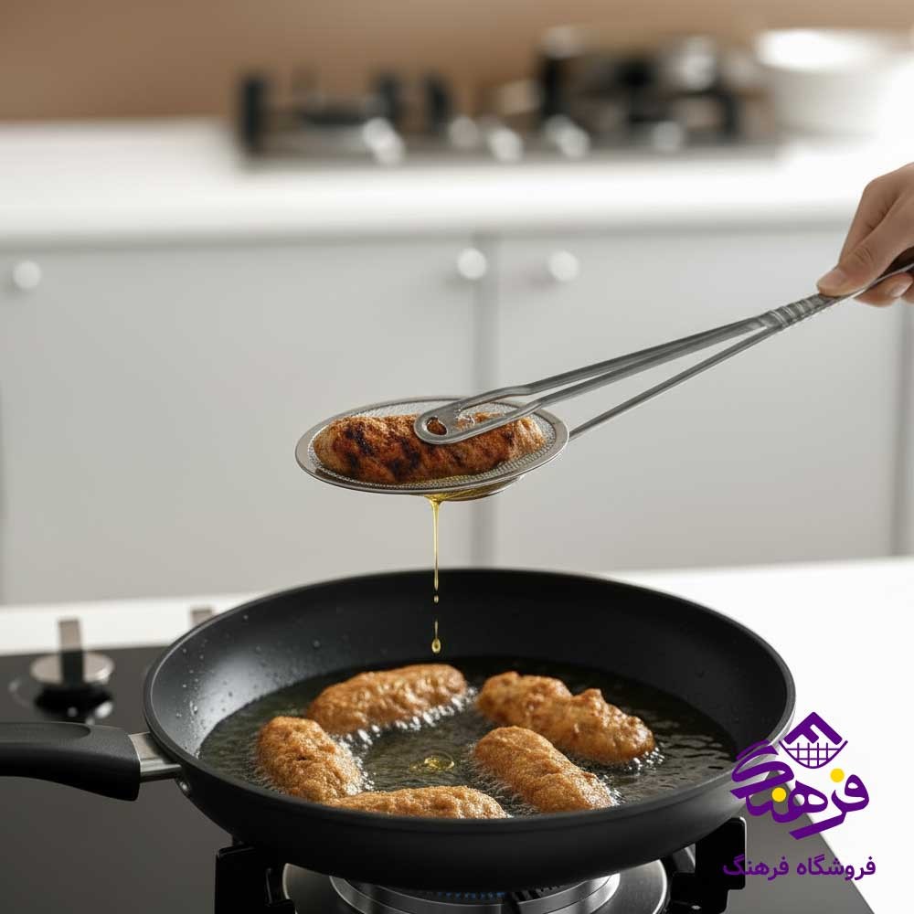 انبر روغن گير استيل