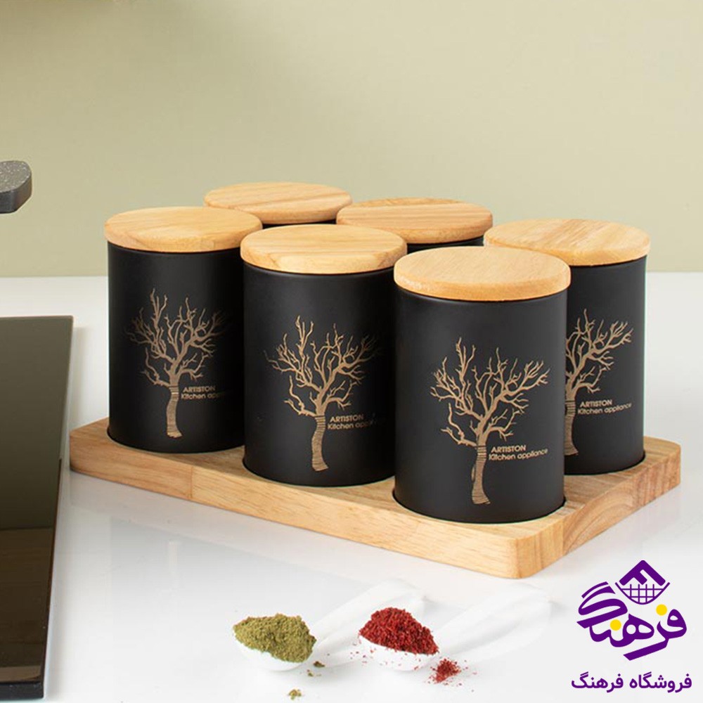 ادویه ارتیستون درب بامبو مشکی 76104