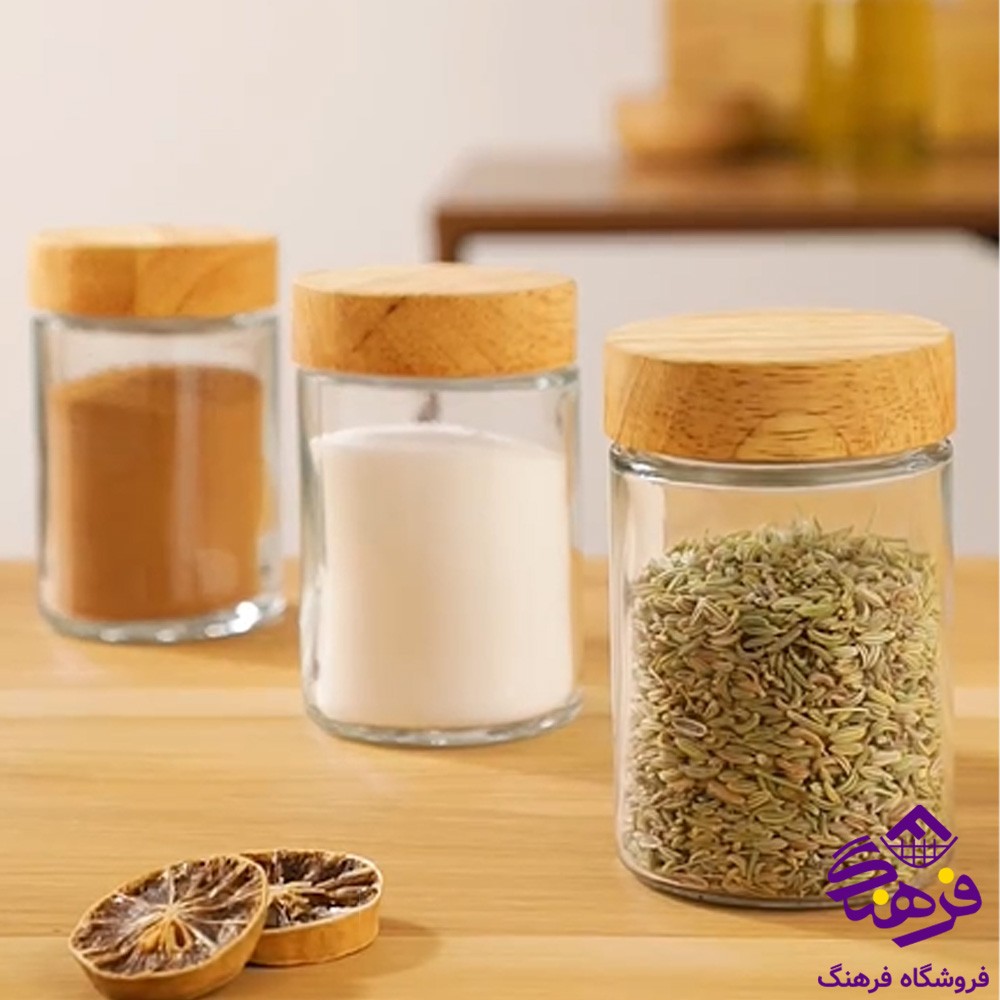 جاادویه لیمون شیشه ای درب چوبی 110سی سی