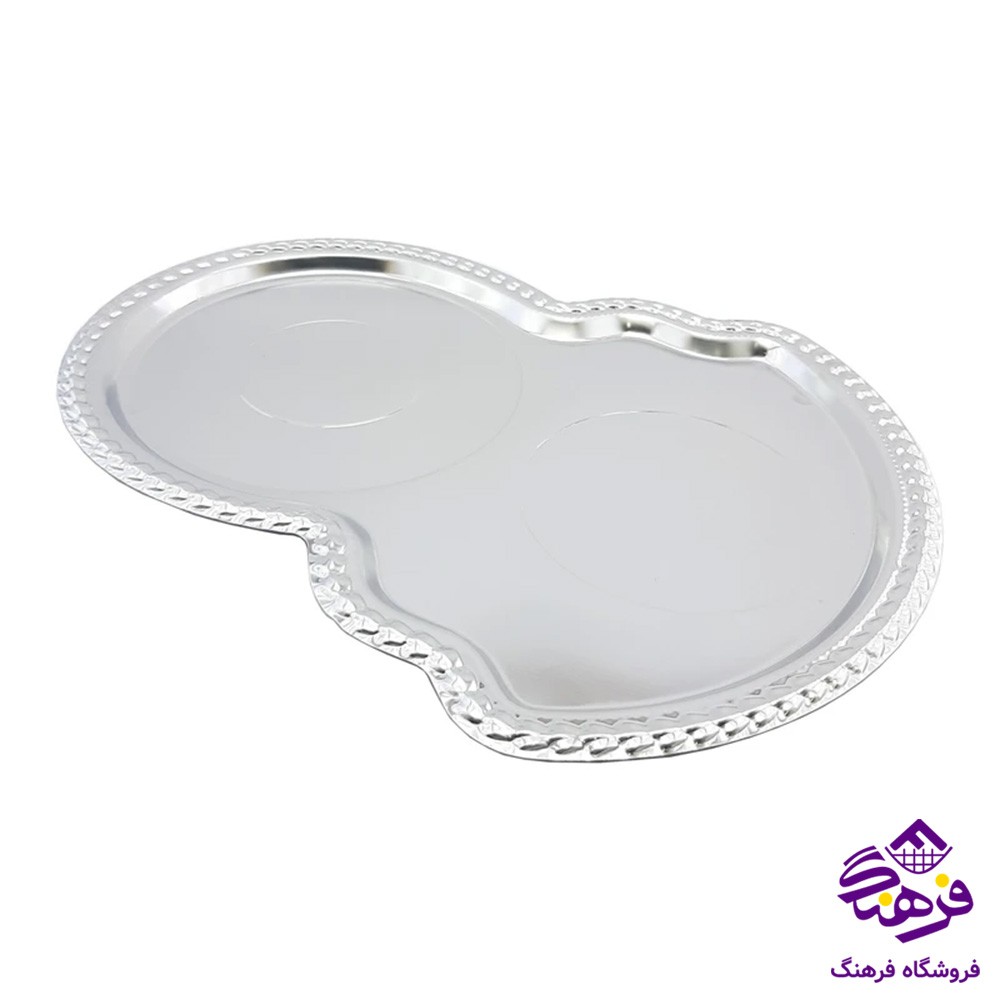 سینی زیبا پیش پاش 2 طرحدار گرد