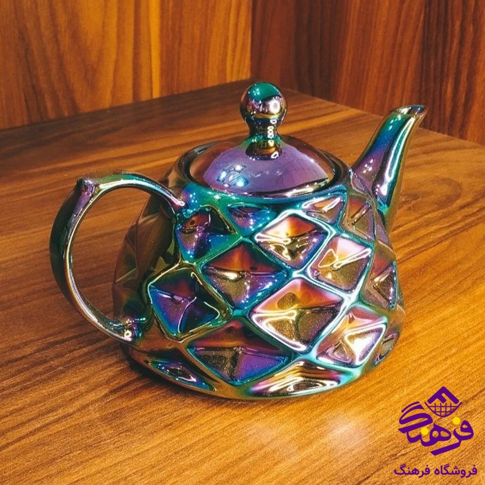 قوری چینی نسترن 7رنگ 24دک