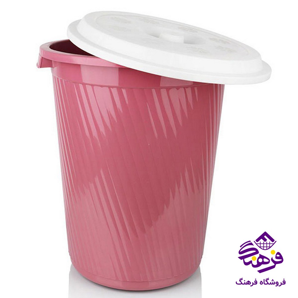 سطل لیمون پدالی 4گوش بزرگ و بامبو