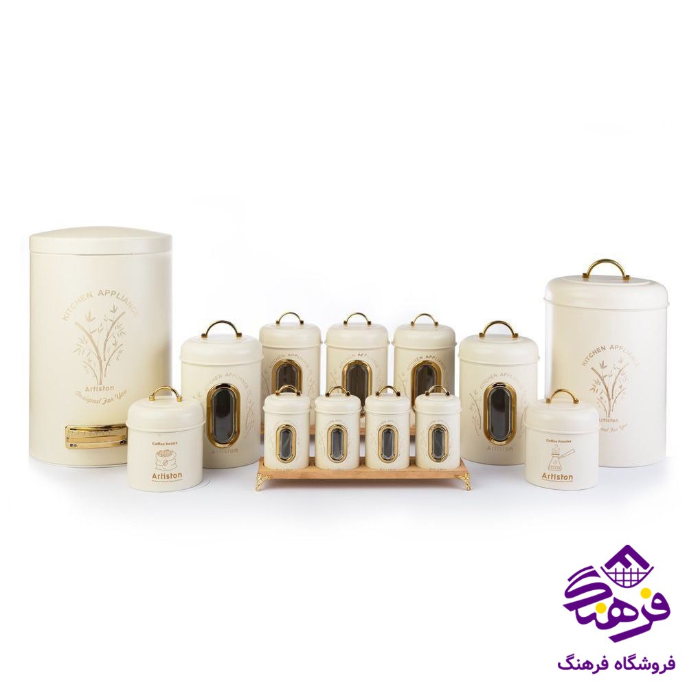 سرويس اشپزخانه ارتيستون 15پارچه ورونا سفيد 15818