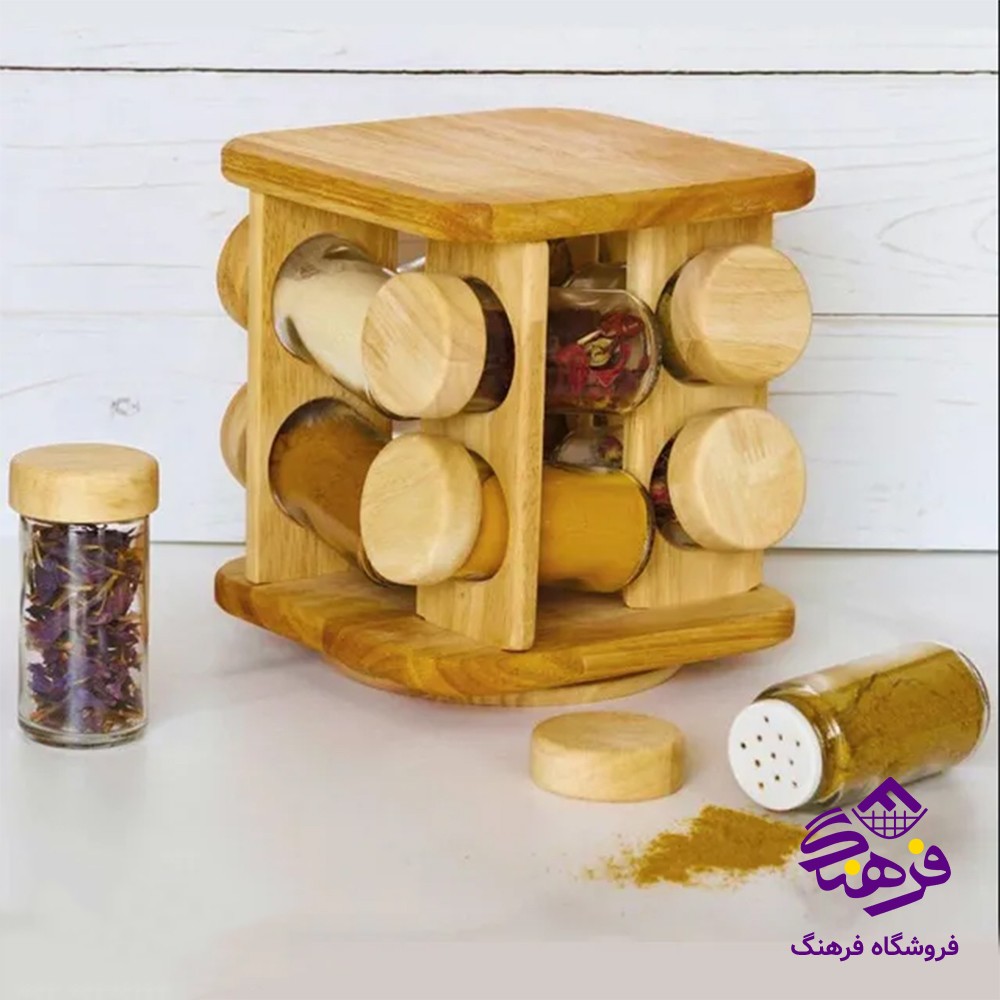 جاادویه فلورا گردان چوبی مربع 8عددی GM 1008