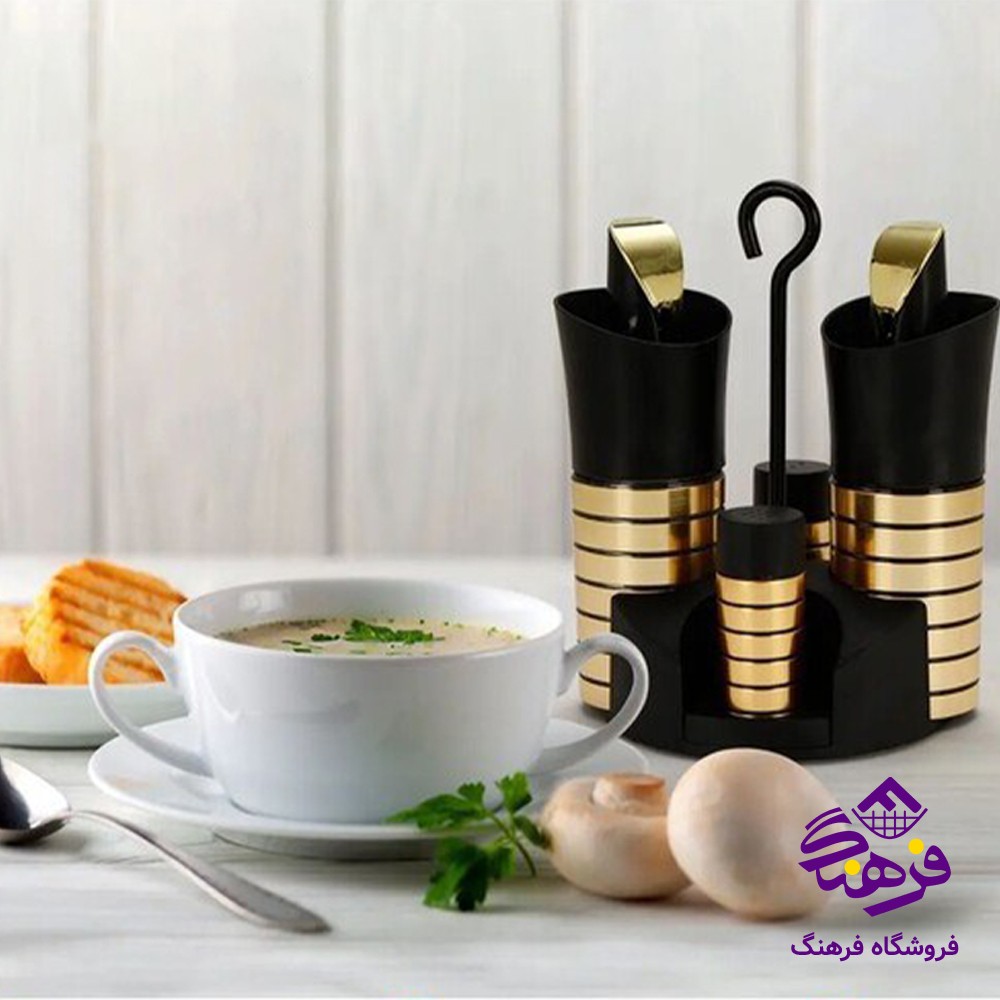 ست 4تیکه رومیزی تایلندی گلد 6022