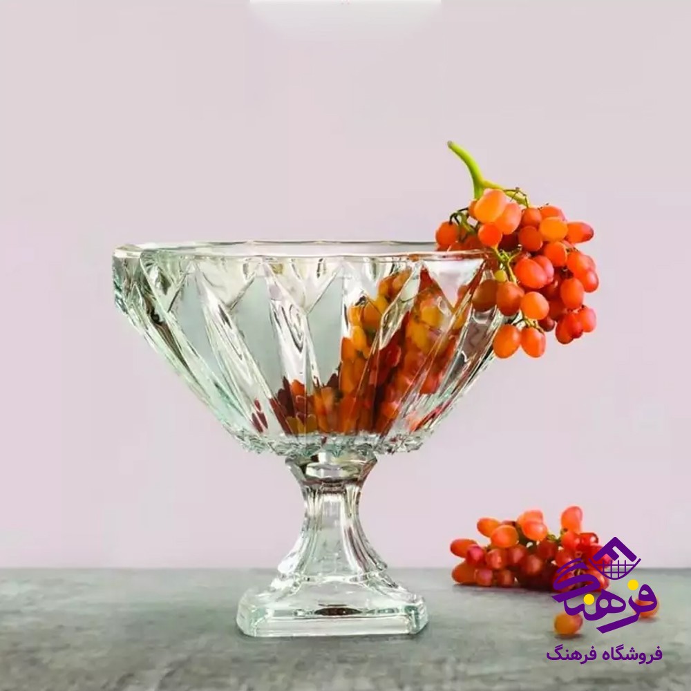 کاسه اجيل مودنا پايه دار کادو نوري (4دک)