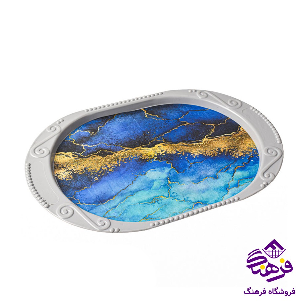 سینی پارسا شطرنجی کریستال چاپی