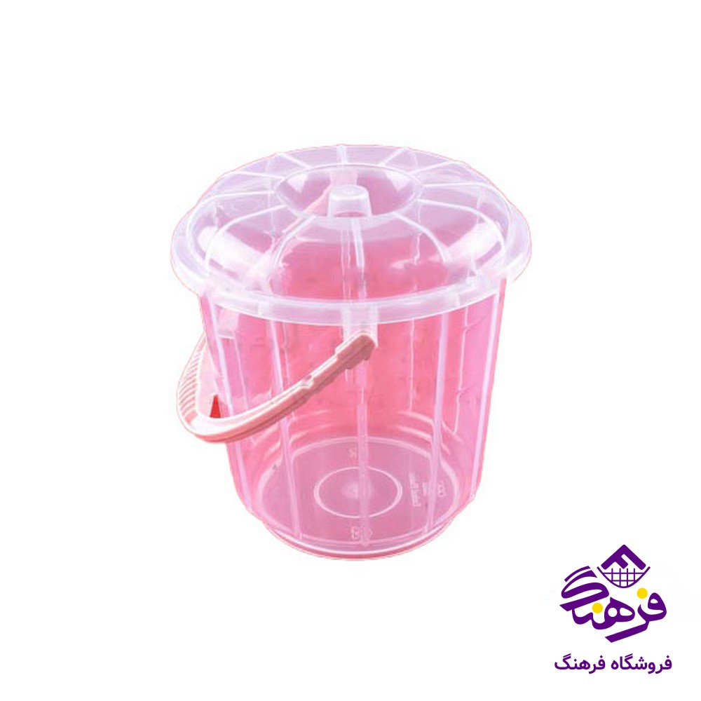 سطل ایده ال میهن درب شفاف 3لیتر