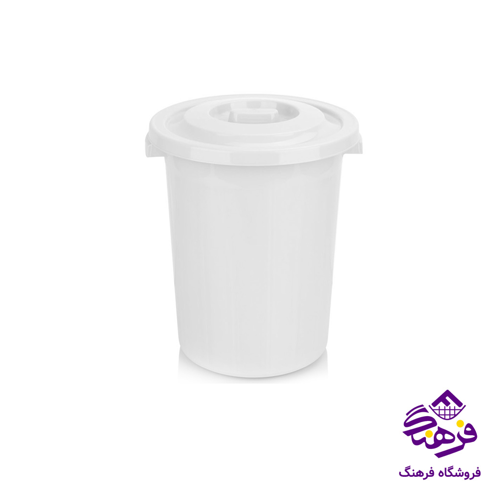 سطل لیمون پدالی 4گوش بزرگ و بامبو