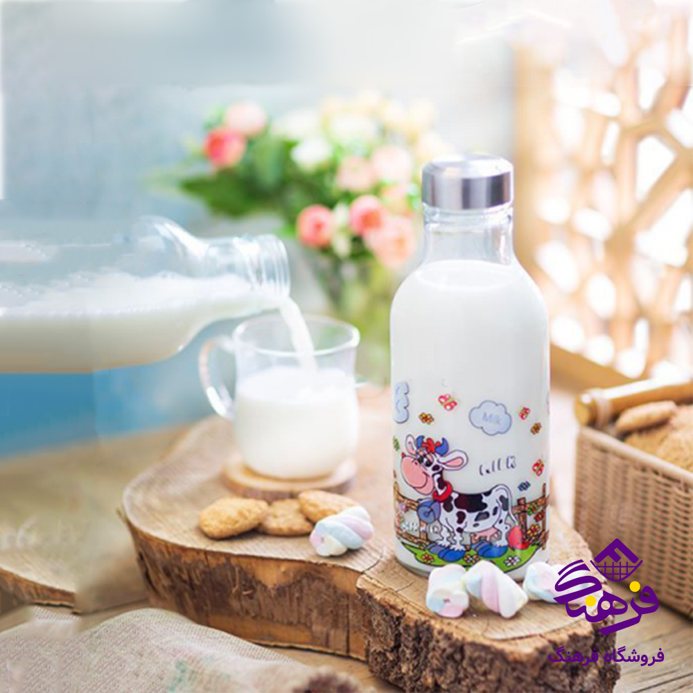 بطری شير زيبا استيل بيضی (عدد)