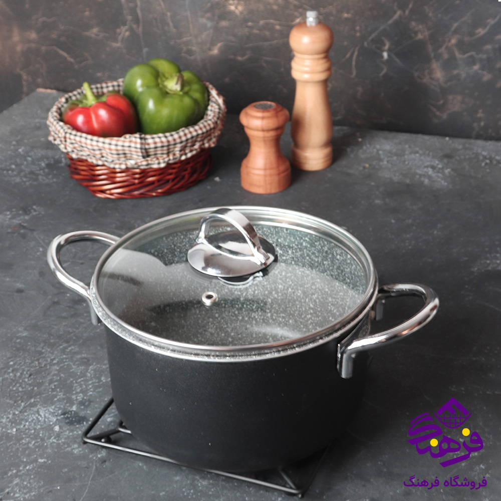 شیرجوش استیل 800 میل دسته چوبی